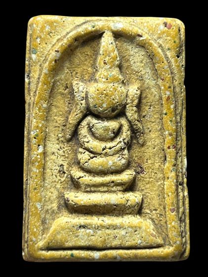 (ขายแล้ว)พระสมเด็จวัดระฆังพิมพ์ยิดขุนพรมหูช้างสีเหลืองนวล