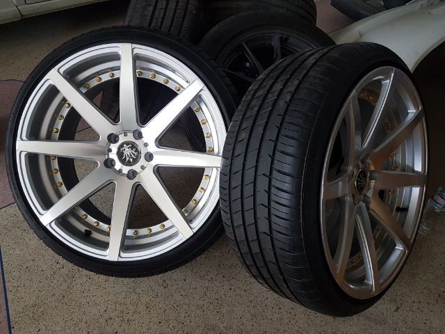 ล้อnaya ขอบ20 พร้อมยาง 245-35-r20 สภาพสวย รูปที่ 6