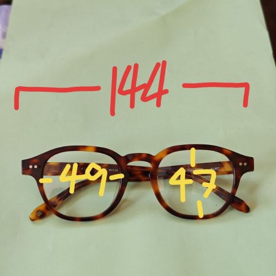 กรอบแว่นตาวินเทจญี่ปุ่น เก่าเก็บไม่ผ่านการใช้งาน ทรงสวยคลาสสิค ค่าส่ง50 รูปที่ 10