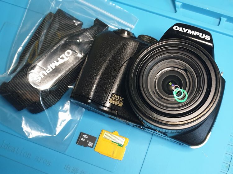 กล้อง OLYMPUS SP-565UZ 10MP CCD ซูม 20X มีกันสั่น สภาพดี ใช้แบต AA 4 ก้อน