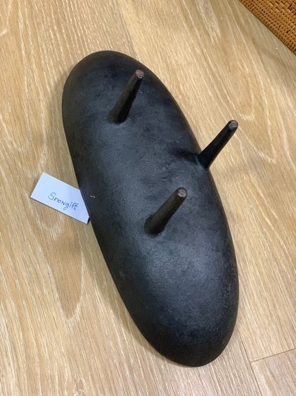 Vintage Japanese Ikebana Vase Cast Iron Tripod Boat  แจกันเหล็กญี่ปุ่นวินเทจหายากสุดๆ