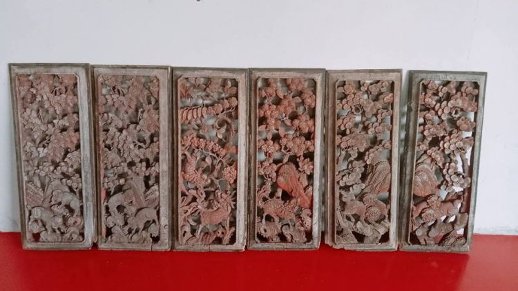 เฟอร์นิเจอร์เก่า งานไม้ เก่า 6แผ่น ช้าง 2แผ่น ,สิงห์ 2แผ่น ,กิเลน2แผ่น
ขนาดต่อเเผ่น 94cmx38cm 