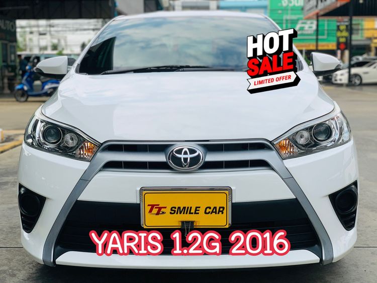 รถ Toyota Yaris 1.2 G สี ขาว