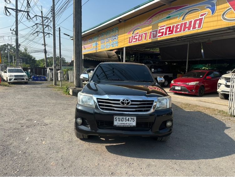 Toyota Hilux Vigo Champ 2012 Double Cab 2.7 E Pickup เบนซิน ไม่ติดแก๊ส เกียร์ธรรมดา ดำ รูปที่ 3