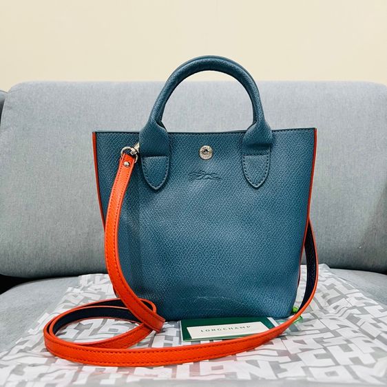หญิง กระเป๋าสะพาย LONGCHAMP Épure XS Tote Bag สี Cloud Blue