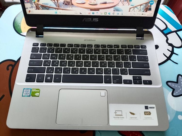  ASUS VivoBook X407U i5-8250U หน้าจอ 14 นิ้ว Ram 8GB  SSD.M.2-256GB+HDD 1 TB  ขายราคา 5,180.-บาท  จัดส่งฟรี ทั่ว รูปที่ 4