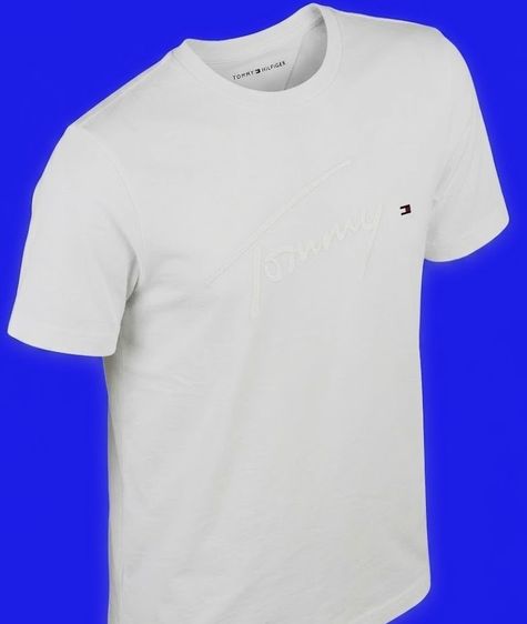 Tommy Hilfiger Denim Men's T-Shirt Off White รูปที่ 6