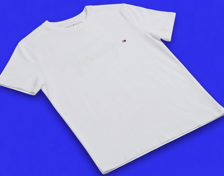 Tommy Hilfiger Denim Men's T-Shirt Off White รูปที่ 4