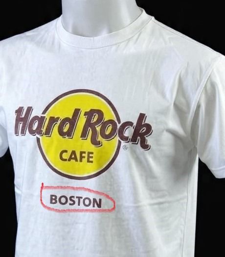 Hard Rock Café The Original Tee Classic Logo Boston Classic '71   รูปที่ 4