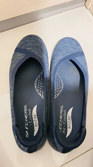 รองเท้าส้นแบน ผ้า UK 5.5 | EU 38 2/3 | US 7 น้ำเงิน รองเท้า skechers