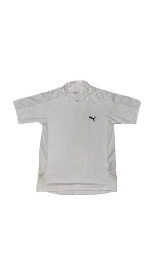 เสื้อกีฬา Puma สีขาว ซิปครึ่งอก