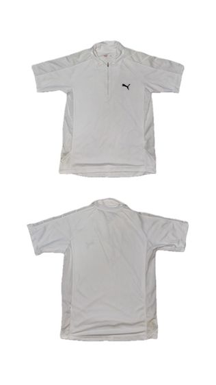 เสื้อกีฬา Puma สีขาว ซิปครึ่งอก รูปที่ 3