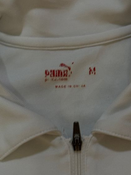 เสื้อกีฬา Puma สีขาว ซิปครึ่งอก รูปที่ 4