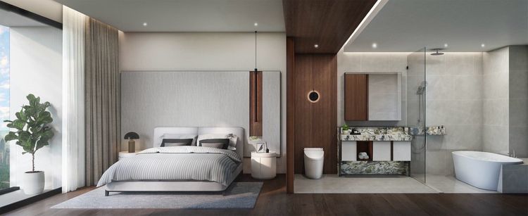 มีบางส่วน ขายดาวน์คอนโด Romm Convent สีลม One Bedroom Plus ห้องหายาก ใกล้ BTS ศาลาแดง