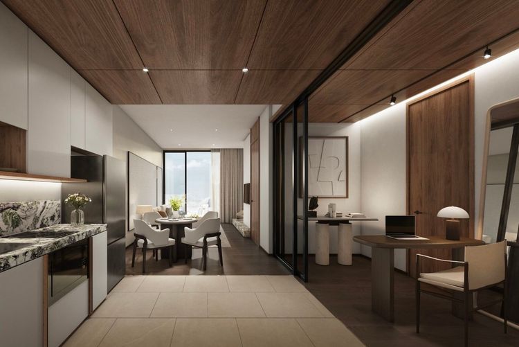 มีบางส่วน ขายดาวน์คอนโด Romm Convent สีลม One Bedroom Plus ห้องหายาก ใกล้ BTS ศาลาแดง รูปที่ 4