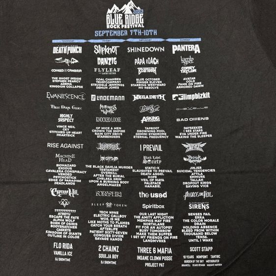 เสื้อยืด Blue Ridge Rock Festival ใหม่มาก Size L รูปที่ 7