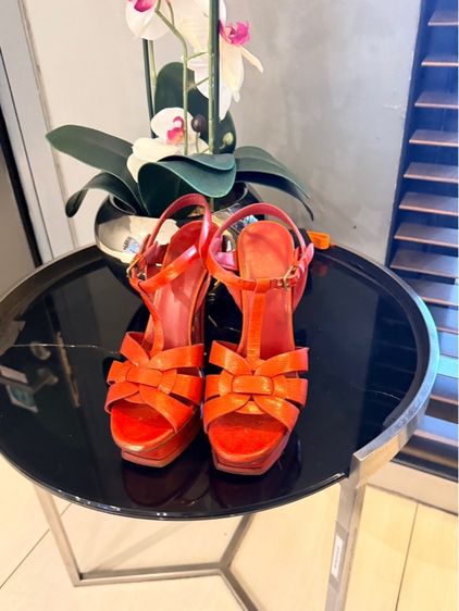 รองเท้าส้นสูง แดง หนังแท้ UK 4.5 | EU 37 1/3 | US 6 YSL High Heel 