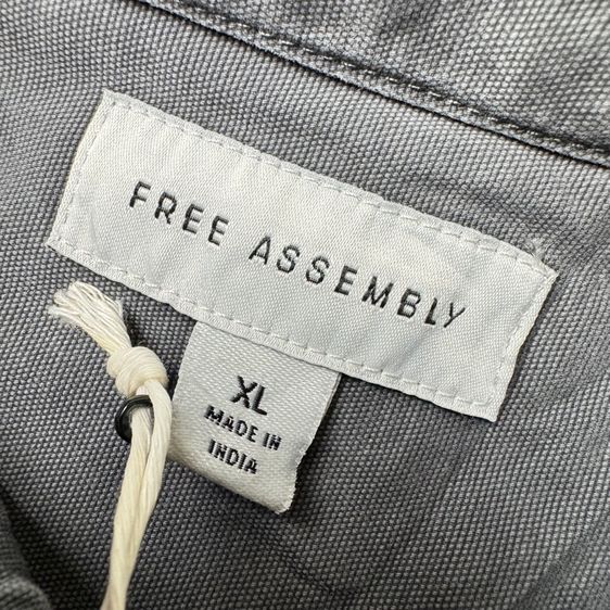 เสื้อเชิ้ต​ Free Assembly ผ้า Canvas ใหม่มือหนึ่ง​ Size XL​ รูปที่ 8