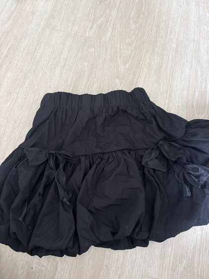 black ribbon skirt