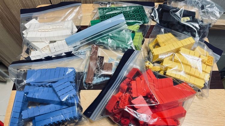 LEGO แท้‼️ LEGO Basic Red Bucket รุ่น 7616 มือสอง รูปที่ 4