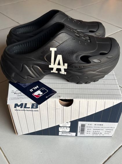 รองเท้าเปิดส้น MLB สีดำ รูปที่ 3