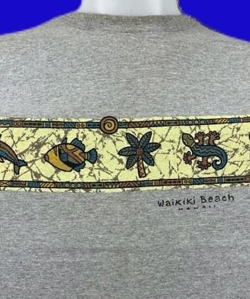 AAA Activewear Classic Graphic ของ Waikiki Beach,Hawaii(Made in USA.)  รูปที่ 4