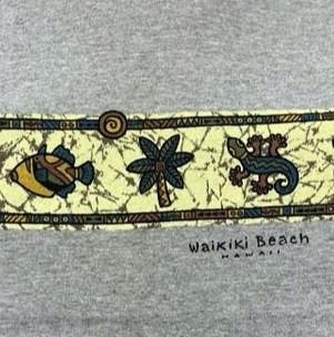 AAA Activewear Classic Graphic ของ Waikiki Beach,Hawaii(Made in USA.)  รูปที่ 3