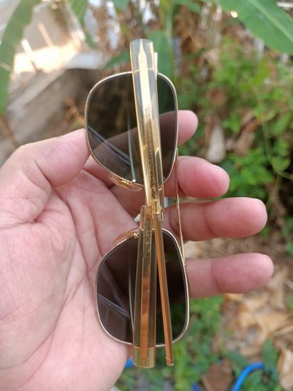 Vintage AO American Optical 23 K. PILOT SPORT Size 20 52 Usa.made 1970 ตัวเก่า เลนส์เขียวใสเดิม กรอบทองสวยมาก พร้อมซองเดิม สภาพกิ้บ หายากมาก รูปที่ 12