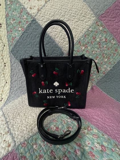ไม่ระบุ น้ำเงิน ผ้า กระเป๋า Kate Spade