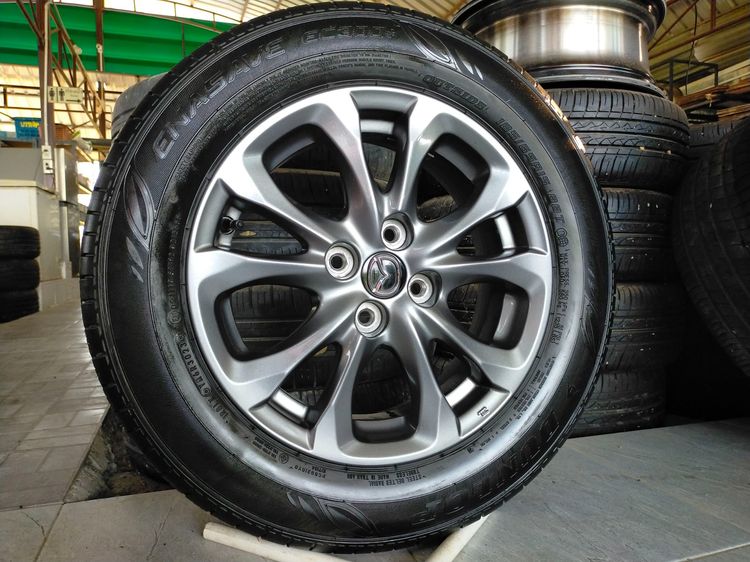 แม็กมาสด้า ขอบ15 พร้อมยางดันลอป 185 65 15 ปี23 ใส่mazda 2 skyactiv รูปที่ 2
