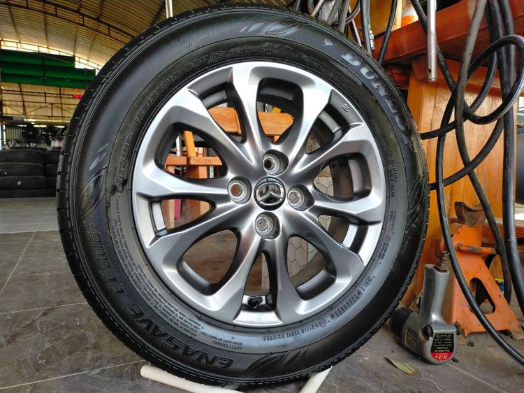 แม็กมาสด้า ขอบ15 พร้อมยางดันลอป 185 65 15 ปี23 ใส่mazda 2 skyactiv