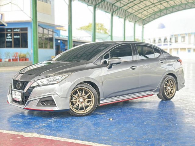 Nissan Almera 2021 1.0 V Sedan เบนซิน ไม่ติดแก๊ส เกียร์อัตโนมัติ เทา รูปที่ 4