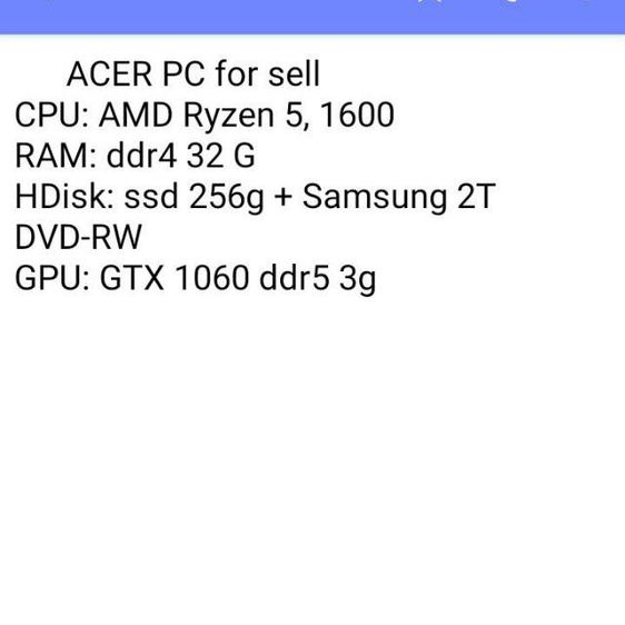 ขาย ACER PC(ACER PC for sell) รูปที่ 3
