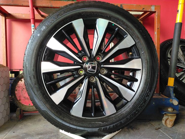 แม็กฮอนด้า ขอบ17 พร้อมยางดันลอป 215 55 17 ปี24 ยางสวยทุกเส้นใส่ accord ได้ทุกรุ่น HRV CRV g2 รูปที่ 2