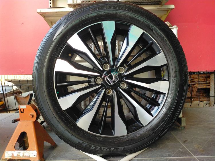 แม็กฮอนด้า ขอบ17 พร้อมยางดันลอป 215 55 17 ปี24 ยางสวยทุกเส้นใส่ accord ได้ทุกรุ่น HRV CRV g2 รูปที่ 3
