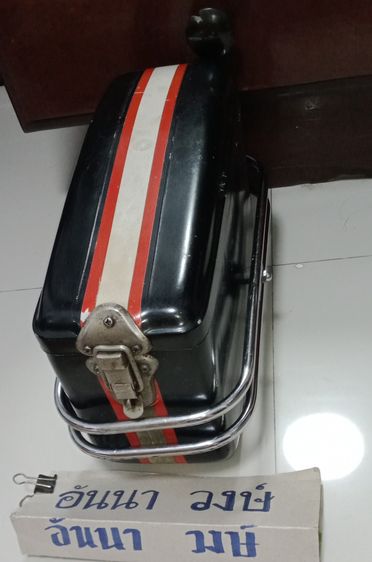 ขายกล่องข้างรถมอเตอร์ไซค์แบบวินเทจ (ด้านซ้าย) มีข้างเดียว ของแท้ ญี่ปุ่น หายาก ขาย1290฿ โทร.081-1162670 ใช้ได้กับรุ่น  เช่น.Monkey, Gorilla รูปที่ 9