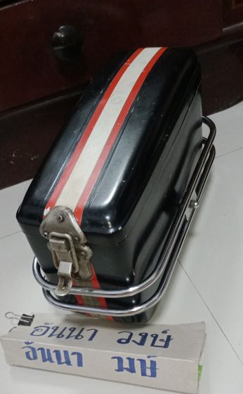 ขายกล่องข้างรถมอเตอร์ไซค์แบบวินเทจ (ด้านซ้าย) มีข้างเดียว ของแท้ ญี่ปุ่น หายาก ขาย1290฿ โทร.081-1162670 ใช้ได้กับรุ่น  เช่น.Monkey, Gorilla รูปที่ 12