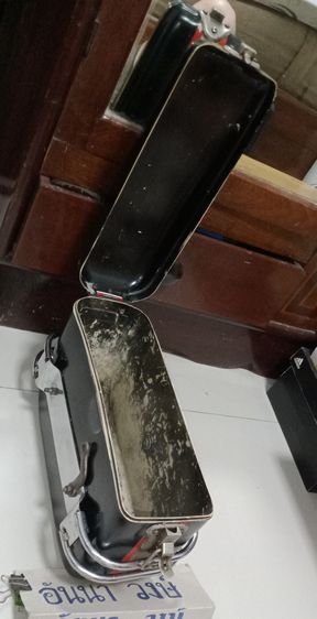 ขายกล่องข้างรถมอเตอร์ไซค์แบบวินเทจ (ด้านซ้าย) มีข้างเดียว ของแท้ ญี่ปุ่น หายาก ขาย1290฿ โทร.081-1162670 ใช้ได้กับรุ่น  เช่น.Monkey, Gorilla รูปที่ 8