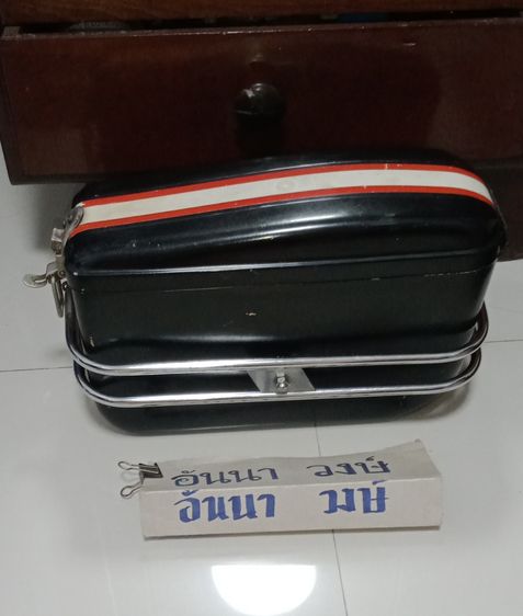 ขายกล่องข้างรถมอเตอร์ไซค์แบบวินเทจ (ด้านซ้าย) มีข้างเดียว ของแท้ ญี่ปุ่น หายาก ขาย1290฿ โทร.081-1162670 ใช้ได้กับรุ่น  เช่น.Monkey, Gorilla รูปที่ 6