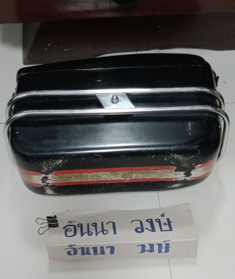 ขายกล่องข้างรถมอเตอร์ไซค์แบบวินเทจ (ด้านซ้าย) มีข้างเดียว ของแท้ ญี่ปุ่น หายาก ขาย1290฿ โทร.081-1162670 ใช้ได้กับรุ่น  เช่น.Monkey, Gorilla รูปที่ 10