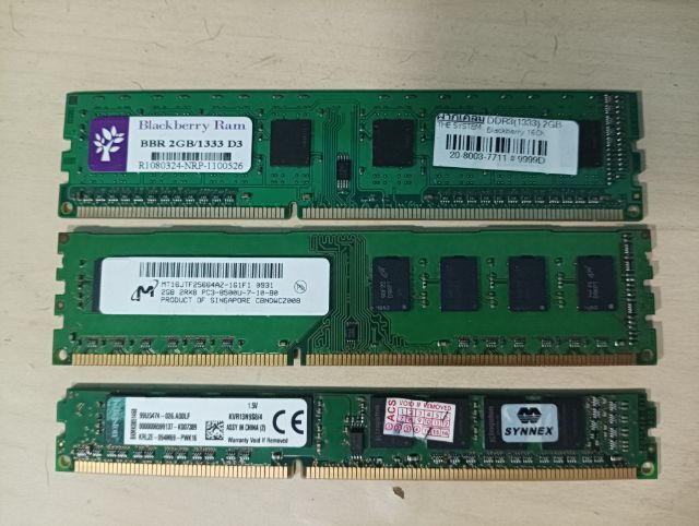 ที่เก็บข้อมูลและเมมโมรี่การ์ด Ran  DDR3