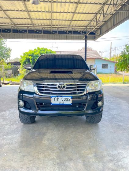 Toyota Hilux Vigo Champ 2012 Double Cab 3.0 G Prerunner Pickup ดีเซล ไม่ติดแก๊ส เกียร์ธรรมดา ดำ รูปที่ 4