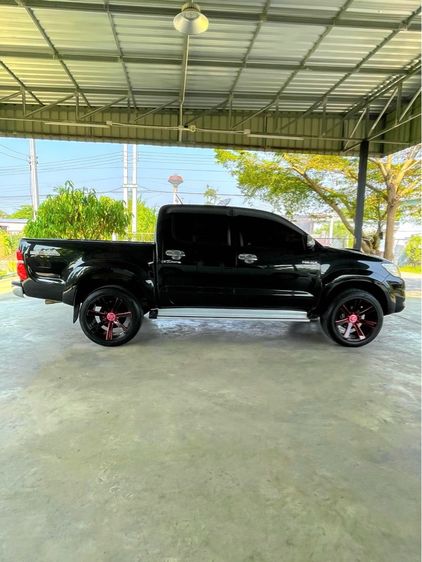 Toyota Hilux Vigo Champ 2012 Double Cab 3.0 G Prerunner Pickup ดีเซล ไม่ติดแก๊ส เกียร์ธรรมดา ดำ รูปที่ 2