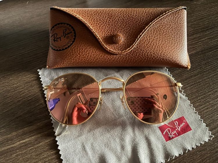 แว่น Ray-Ban pink gold รูปที่ 2