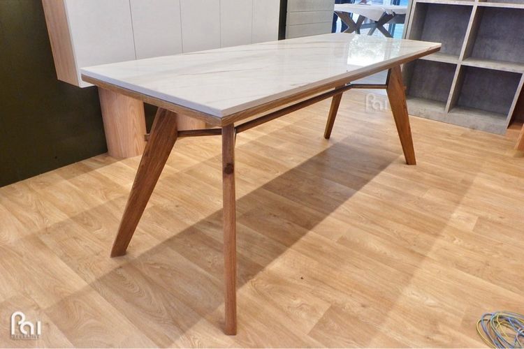 โต๊ะประชุมไม้ Co-working ไม้แอชเนื้อแข็ง ติดตั้งปลั๊กเพิ่มได้ ราคาโรงงานผลิต นั่งด้วยกันทำงานไม่เหงาดีนะคะ รูปที่ 18