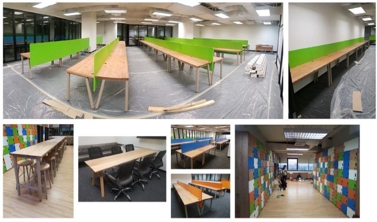 โต๊ะประชุมไม้ Co-working ไม้แอชเนื้อแข็ง ติดตั้งปลั๊กเพิ่มได้ ราคาโรงงานผลิต นั่งด้วยกันทำงานไม่เหงาดีนะคะ รูปที่ 14