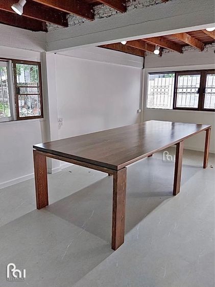 โต๊ะประชุม ไม้โอ๊คจริง โต๊ะเอนกประสงค์ Co working คาเฟ่ รูปที่ 13