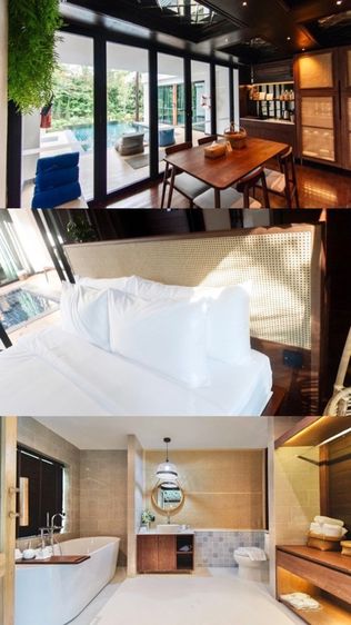 โต๊ะประชุม ไม้โอ๊คจริง โต๊ะเอนกประสงค์ Co working คาเฟ่ รูปที่ 9