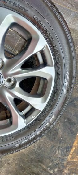 แม็กมาสด้า ขอบ15 สวยทุกวง พร้อมยางdunlop185 65 15 ปี23 ยางสวยทุกเส้นใส่ mazda 2 skyactiv รูปที่ 8
