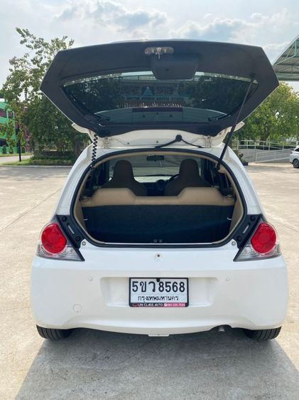 Honda Brio 2015 1.2 V Sedan เบนซิน ไม่ติดแก๊ส เกียร์อัตโนมัติ ขาว รูปที่ 4